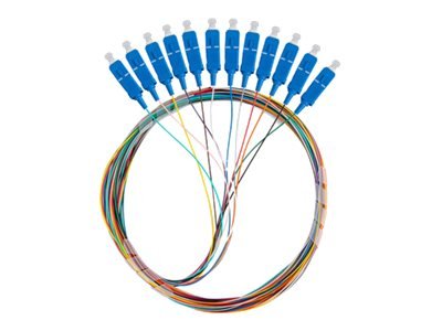 Lanberg - Rattail - Sc/Upc Enkeltmodus - 2 M. - 0,9 Mm - Fiberoptikk - 9 / 125 Mikron - Mange Farger