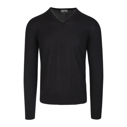 Fedeli, Herre, Strikkevarer, Svart, 6XL,