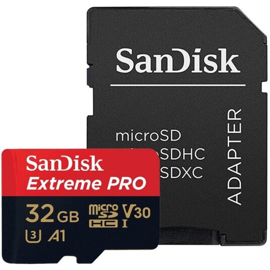 SanDisk Minnekort - MicroSDHC Extreme 32GB100MBs