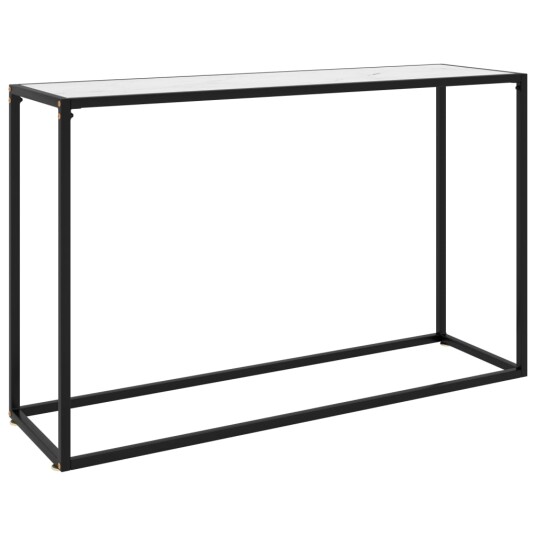 vidaXL Konsollbord hvit 120x35x75 cm herdet glass vidaXL Konsollbord hvit 120x35x75 cm herdet glass