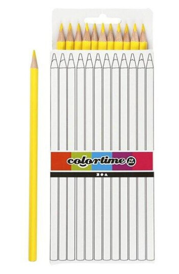 Creativ Company Triangular colored pencils Gul 12pcs.