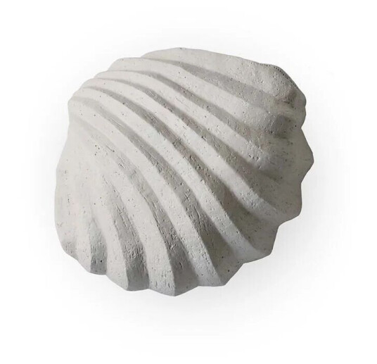 Cooee Design The Clam Shell skulptur 13 cm Limestone
