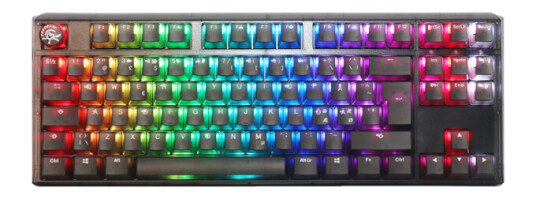 Ducky One 3 - Aura Black Nordic - TKL - Cherry Brown - RGB - ND - Gamingtastatur - Nordisk - Svart