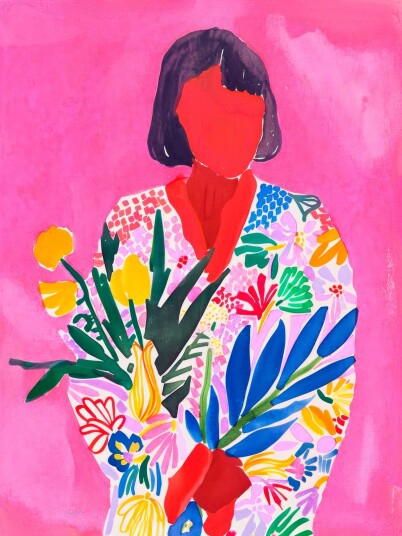 Plakat Blomsterportrett