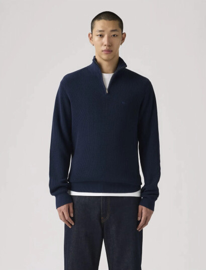 Levi"s® Hm Quarter Zip Sweater Naval A Navy M