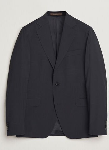Oscar Jacobson Ego Wool Blend Blazer Black