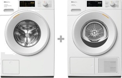 Miele Wsb383wcs + Tsd643wp Pakketilbud Vaskemaskiner Og Tørketromler