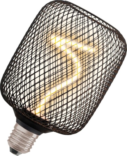 LED Pære Osram Decor Spiral Square Sort E27 3,5W 1800K Dimbar