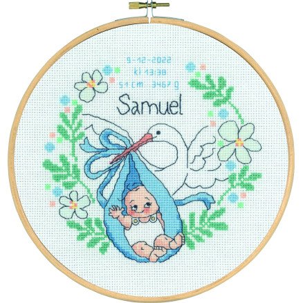Permin Broderisett Dåp Samuel Ø20cm