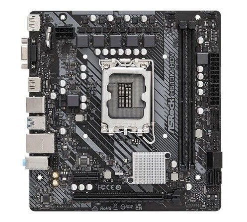 ASRock H610M-HDV - micro ATX - LGA1700 Socket - H610 - Intel H610 - Intel LGA1700 socket - DDR4 RAM - Micro-ATX