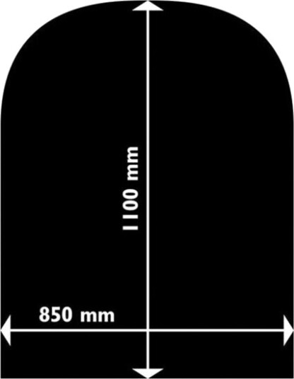 Aduro Halvrund gulvplate i stål 53106