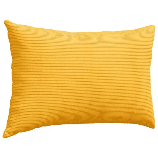 Sofaputer 2 pcs Lys Gul 60 x 40 cm Corduroy stoff