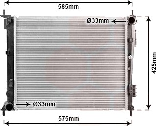 VAN WEZEL 83002135 Radiator motorkjøling