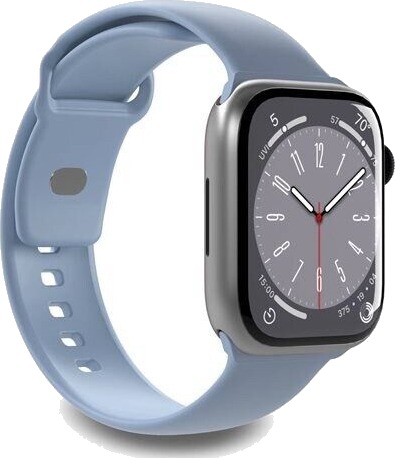 Puro Silicone watchband for Apple Watch 38–40–41 mm, light blue Puro Silicone watchband for Apple Watch 38–40–41 mm, light blue