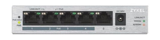 ZyXEL GS1005HP 5-Port GbE Unmanaged PoE+ Switch (4718937603923)