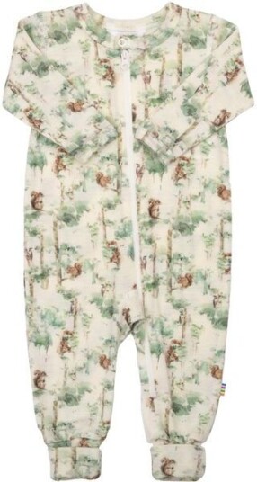 Joha Squirrel heldress/pyjamas i ull Off white