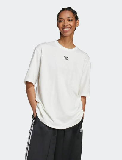 adidas Originals Ess Boyfr Tee - White - XS