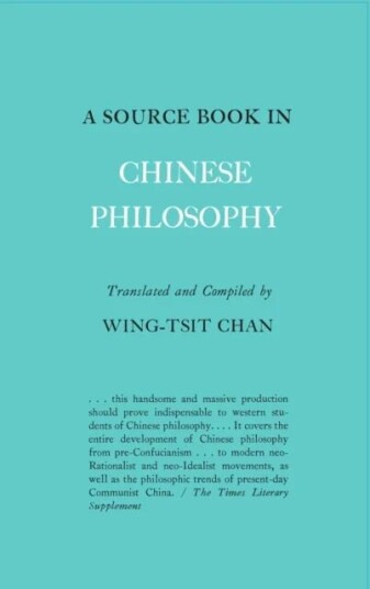 A Source Book In Chinese Philosophy