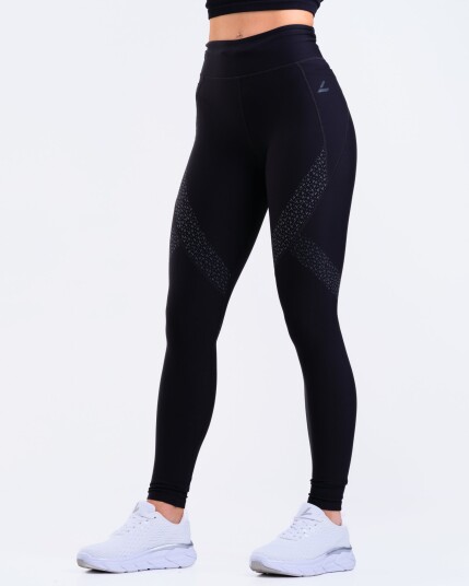 LEVITY Conquer Winter Pocket Tights Black Reflective M