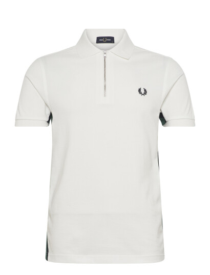 Fred Perry Tramline Stripe Polo Shirt White XXL Fred Perry Tramline Stripe Polo Shirt White XXL
