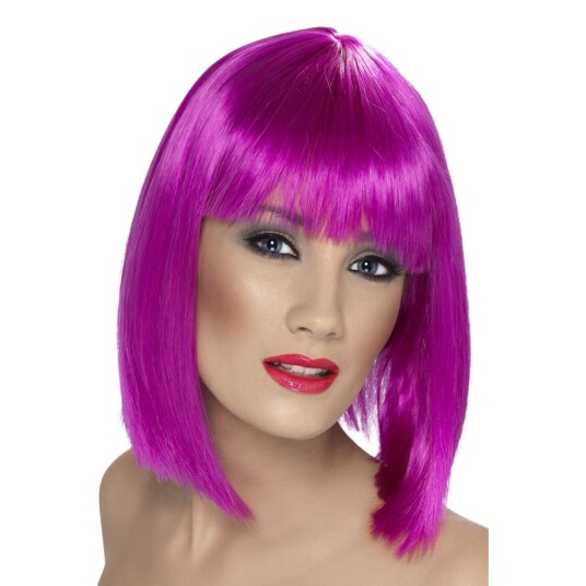 Smiffys Glam Neonlilla Parykk - One size