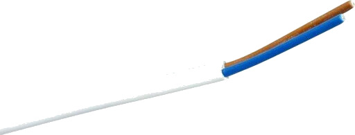 Lampeledning 25 meter hvit