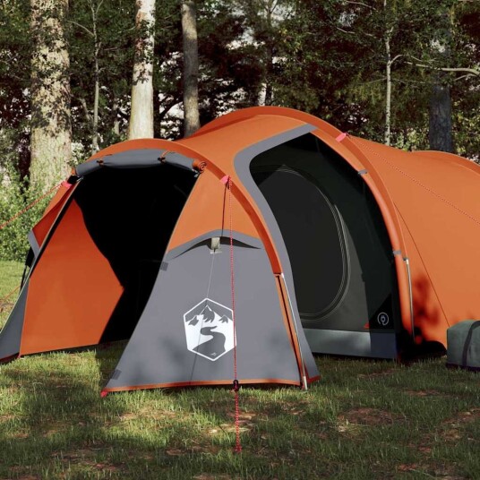 telt for camping 3 personer oransje vanntett