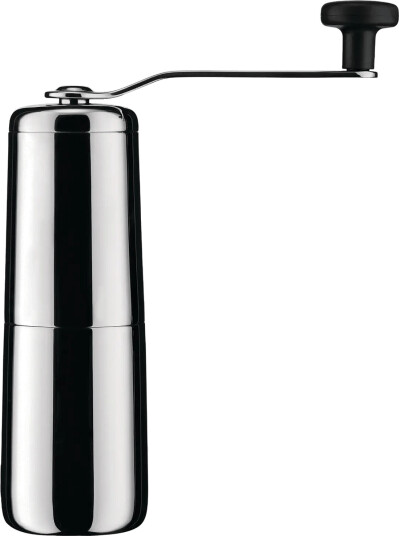 Alessi Coffee Grinder In 18/10 Stainless Steel With Knob In Thermoplastic Resin Silver ONE SIZE Alessi Coffee Grinder In 18/10 Stainless Steel With Knob In Thermoplastic Resin Silver ONE SIZE