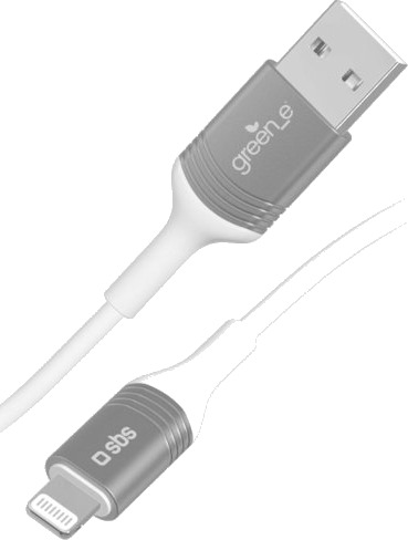 Sbs Grecableusbip589w 1,2 M Lightning Usb A Hankjønn Hankjønn Sølv Hvit Sbs Grecableusbip589w 1,2 M Lightning Usb A Hankjønn Hankjønn Sølv Hvit