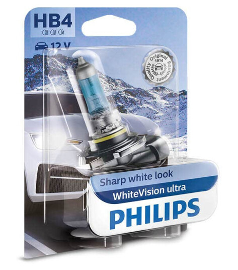 Philips Hb4 White Vision Ultra Halogen Pære Philips Hb4 White Vision Ultra Halogen Pære