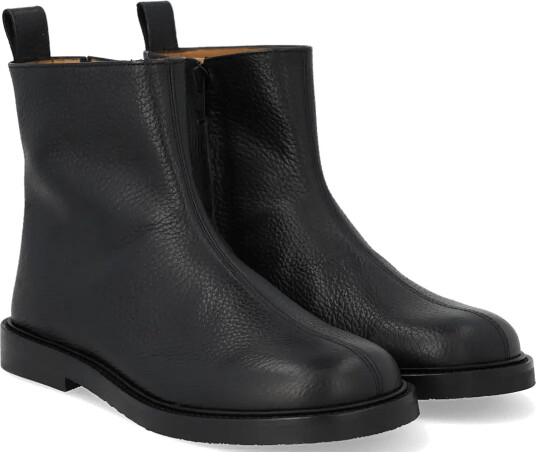 ANGULUS Booties Flat With Zipper Black 41