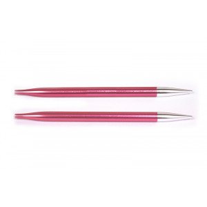 KnitPro Zing Korte Udskiftelige Rundpinde Messing 9cm 6,50mm / US10½ C