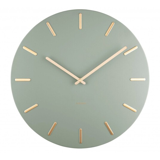 Karlsson Charm green Veggklokke KA5716DG