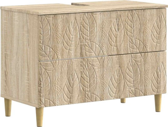 vidaXL Baderomsvaskeskap DELFT Sonoma eik 82 x 41 x 59 cm