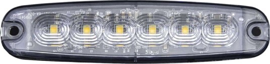 Blinklys Strands Strobe Light 6 LED Oransje / 12/24V / 7W / 131 mm