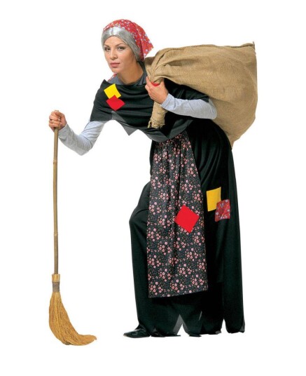 The Sorcerer And The Witch Befana-Heksekostyme For Voksne The Sorcerer And The Witch Befana-Heksekostyme For Voksne