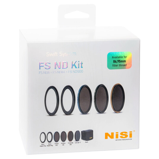 NiSi Filter Swift System FS ND Kit (8+64+1000) 86 / 95mm NiSi Filter Swift System FS ND Kit (8+64+1000) 86 / 95mm