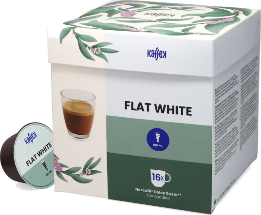 Kaffekapslen | Flat White 16 kapsler til Dolce Gusto