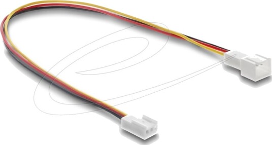 Delock Forlengelseskabel For Viftestrømforsyning 3 Pin Internstr Hunn Til 3 Pin Internstr Hann 30 Cm 90870