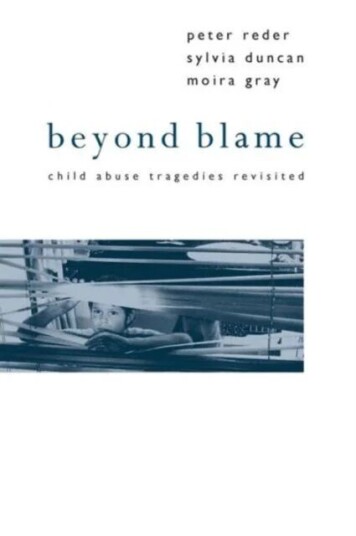 Beyond Blame Av Peter Reder, Sylvia Duncan, Moira Gray