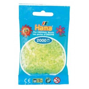 Hama Mini Perler 501-34 Neon Gul 2000 stk