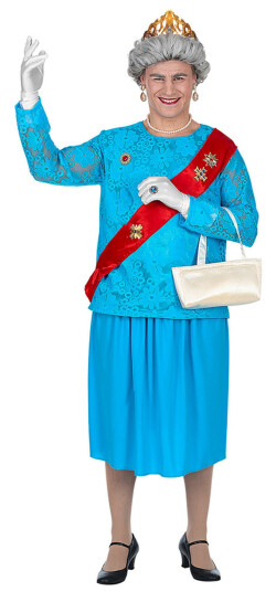 Widmann S.r.l. Mannlig Queen Elizabeth Karnevalskostyme XLarge