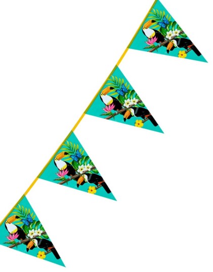 6 Meter Banner med Vimpler Toucan