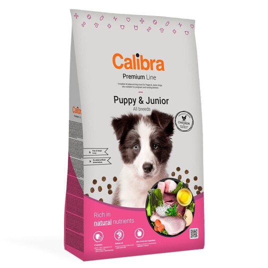 Calibra Dog Premium Line Puppy & Junior Kylling 2 X 12 kg
