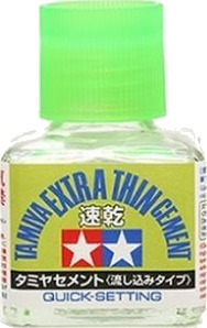 Tamiya Extra Thin Quick Cement 40ml for Modellbygging Tamiya Extra Thin Quick Cement 40ml for Modellbygging