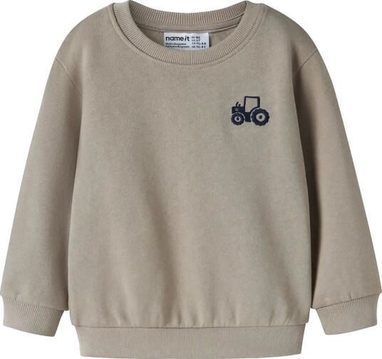 Name It Vintage Khaki Tractor Nmmvallen Ls Nreg Sweat Bru 104