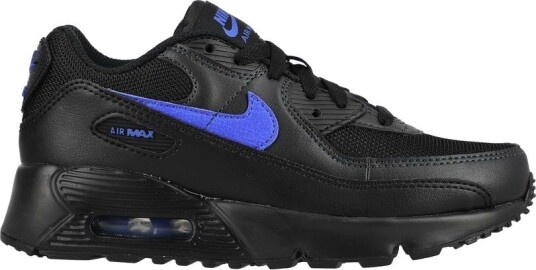 Nike Sneaker Air Max 90 Mesh Svart/Blå Små barn størrelse 31 Nike Sneaker Air Max 90 Mesh Svart/Blå Små barn størrelse 31