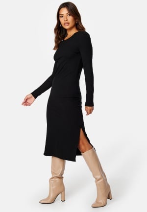 Pieces Kylie O-Neck Midi Dress Black XL