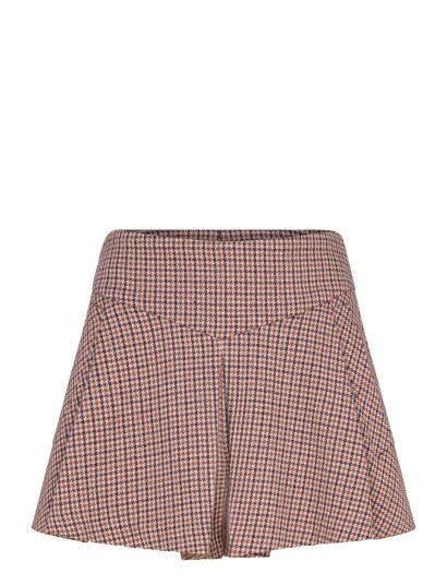 Maje Houndstooth Skort   Brown   38