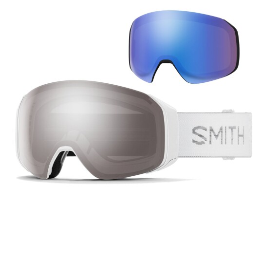 Smith 4D MAG S Skibriller White Chunky Knit Onesize